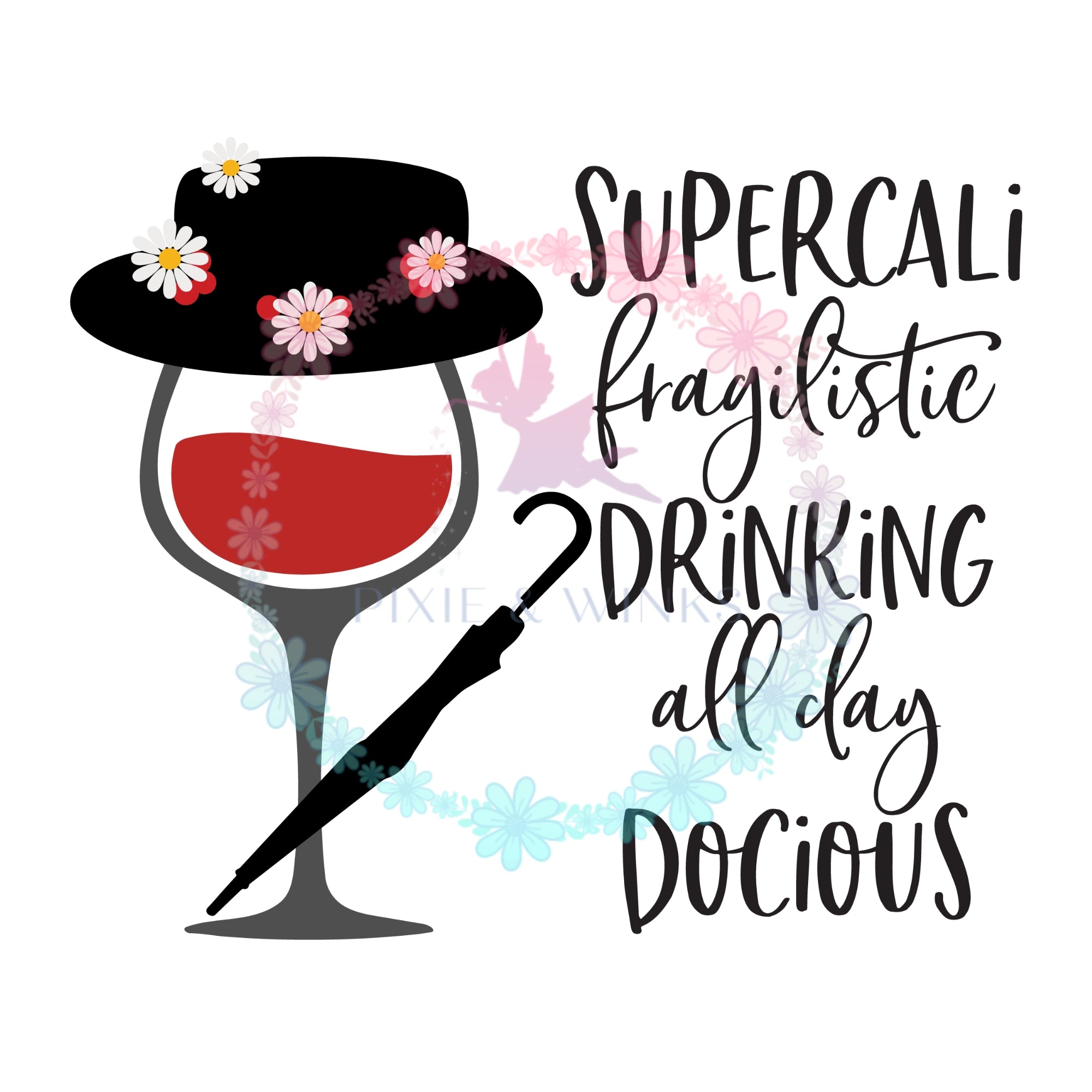 Mary Poppins Disney Wine HTV and Sublimation prints, disney iron on tr –  Pixie & Winks
